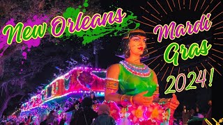 Mardi Gras weekend kicks off in New Orleans 2024 💜💛💚 mardigras [upl. by Poock]