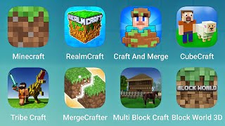 Minecraft RealmCraft Craft and Merge CubeCraft Tribe Craft MergeCrafter Multi Block Craft [upl. by Ablem]