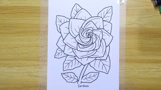 Coloring page flower coloring drawing coloringpages [upl. by Aloel]