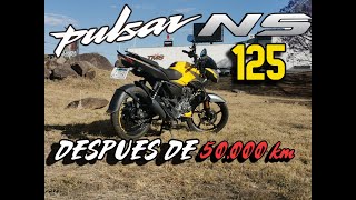 NS 125 DESPUÉS DE 50000 KM  OPINIÓN  PULSARROUSER NS 125 [upl. by Oiragelo579]