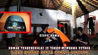 CAMPING HOROR DIKELONI HANTU WANITA PENGHUNI RUMAH ANGKER SAMPAI PINGSAN [upl. by Ahsielat108]