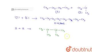 When 1chlorobutane and 2chloropropane are treated with metallic sodium in [upl. by Krever]