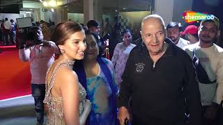 Tara Sutaria Dhairya Karwa Prem Chopra amp Other Celebrities Attend Special Screening Of Apurva [upl. by Milburt]