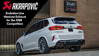 X5M Competition F95 with Akrapovic Evolution Line Exhaust Revs and Sounds [upl. by Derriey]