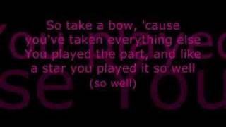 Leona Lewis  Take A Bow lyrics [upl. by Abie]