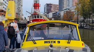 Rotterdam Watertaxi Speedboats that take guests James Bond style to the key points in Rotterdam [upl. by Nahaj]