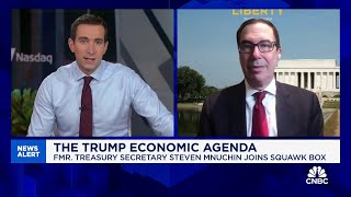 Former Treasury Secretary Mnuchin Tariffs need to be used to get counterparties back to the table [upl. by Staley619]