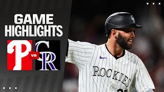 Phillies vs Rockies Game Highlights 52424  MLB Highlights [upl. by Halian274]