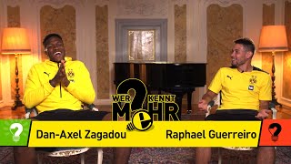 DanAxel Zagadou vs Raphael Guerreiro  Who knows more  BVBChallenge [upl. by Ahseenak851]