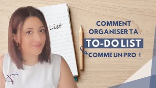 Comment organiser ta ToDo List comme un pro [upl. by Tye440]