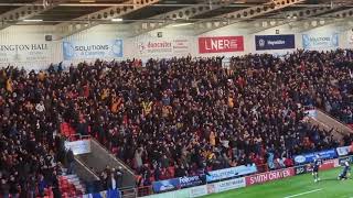 Mansfield Town fans at Doncaster [upl. by Thaxter]