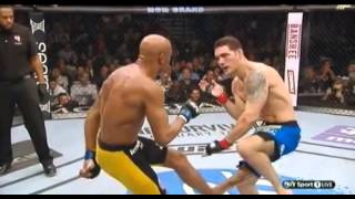 Silva vs Weidman 2 KO leg Injury [upl. by Silrac192]