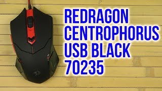 Распаковка Redragon Centrophorus USB Black 70235 [upl. by Adnohser]