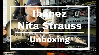 Unboxing Nita Strauss Jiva 10 Ibanez hurricanenita [upl. by Llertnauq]