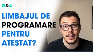 În ce limbaj de programare și ce proiect să fac pentru atestatul la informatică [upl. by Anirtruc138]