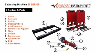 Assembling Balancing Machine with Soft Bearing Suspensions EI SERIES ERBESSD INSTRUMENTS [upl. by Llerol]