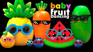 Party in the Beach  Baby Fruit Dancing🍎🍊🍋‍🍏🍇 Sensory Video [upl. by Dicky25]