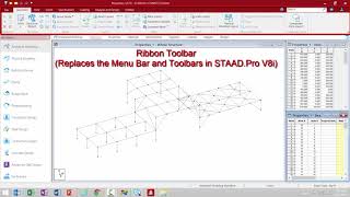 Navigating the New Graphical User Interface in STAADPro CONNECT Edition [upl. by Adlesirk]