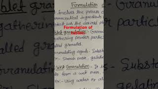 formulations tablets granulation [upl. by Sillyhp]