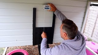 INSTALLING CHICKEN GUARD AUTOMATIC DOOR TO OUR COOP  EPISODE 8 [upl. by Sarajane740]