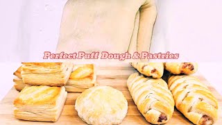 【066】Easy method Puff Pastry Dough  light flaky and buttery [upl. by Habas467]