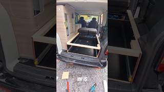 VW T5 BedLit 🛏 Part 13 vw volkswagen bed lit vanlife vwt5 diy bricolage woodworking [upl. by Adara153]