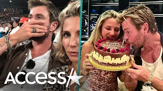 Elsa Patakys 40th Birthday Wish To Husband Chris Hemsworth [upl. by Muller790]