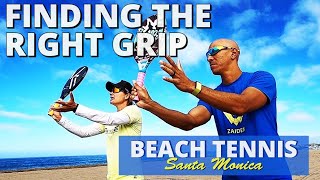 Beach Tennis  Finding the correct grip [upl. by Alburg]