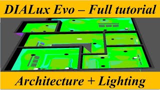 DIALUX Evo Full Tutorial [upl. by Innus]