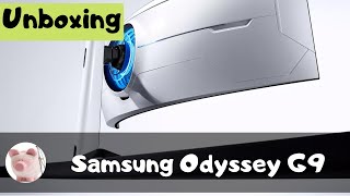 Unboxing Samsung Odyssey G9 [upl. by Libyc]