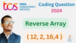 Reverse a given Array  TCS NQT 2024 preparation  Java  Hindi [upl. by Gamin]