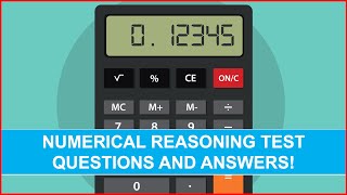 NUMERICAL REASONING TEST Questions amp Answers PASS with 100 How to PASS a Numeracy Test [upl. by Fionnula31]