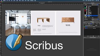 Scribus the free and professional page layout program for Windows Mac and Linux [upl. by Asiral]