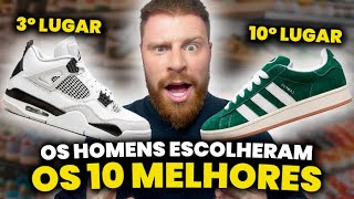 Os 10 MELHORES TÊNIS da Atualidade  Pesquisa com 335 Homens  Sneakers Masculinos [upl. by Salman]