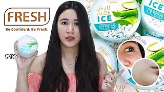 JEJU ALOE ICE SOOTHING GEL LOTION HONEST REVIEW Okay ba sa OILY ACNE PRONE SKIN [upl. by Ahtnicaj760]