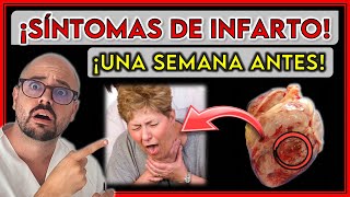 ¡7 SÍNTOMAS que AVISAN de INFARTO una SEMANA ANTES  ¡INDICAN un INFARTO INMINENTE [upl. by Ramahs]