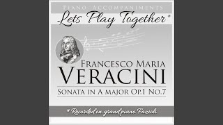 12 Violin Sonatas Op 1 No 7 in A Major IV Largo Piano Accompaniment [upl. by Artair]