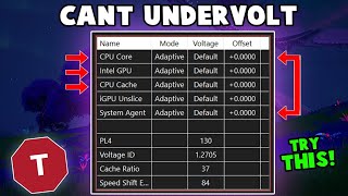 Cant Undervolt Your Laptop CPU Try This [upl. by Aissilem]