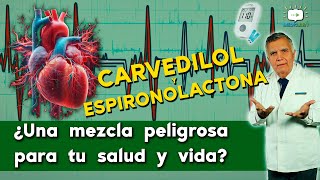 INTERACCIONES MEDICAMENTOSAS CARVEDILOL y ESPIRONOLACTONA MEDICBIEN programa 37 [upl. by Millda190]