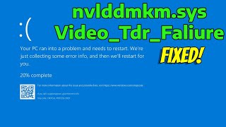 How To Fix Video TDR Faliure nvlddmkmsys in Windows 11 [upl. by Weir]