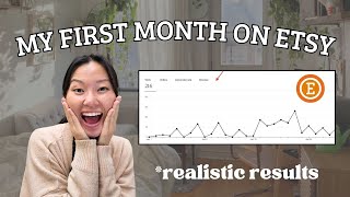 My 1st Month Selling Digital Downloads on Etsy 💸 how I actually did [upl. by Elmira]