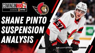 NHL Breaking News  Shane Pinto Suspension Analysis  Coming in Hot [upl. by Mcnamara]