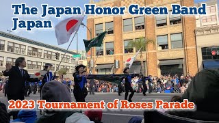 The Japan Honor Green Band 2023 Tournament of Rose Parade in Pasadena California [upl. by Aleira]