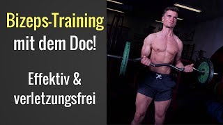 Bizeps Training  effektiv amp dauerhaft verletzungsfrei Kurzhantel amp SZ  DocMischa [upl. by Aniuqaoj191]