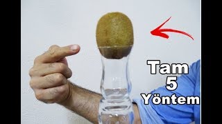 KOLAY KİVİ SOYMA TEKNİĞİ İşinize Yarayabilir Very Easy HowTO make KİVİ [upl. by Ecinue410]