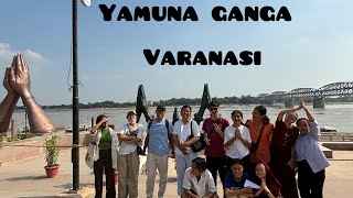 Yamuna Ganga Varanasi Sowa Rigpa mates Vlog Tibetan Vlogger Ghats of Ganga [upl. by Osbourn]