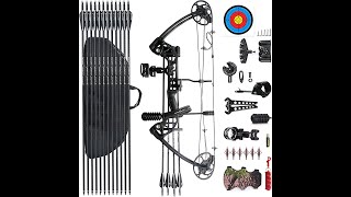 PANDARUS Compound Bow Draw 0 70 LB for Pull Beginner and Intermediate Archer Fully Adjustable [upl. by Oyam]