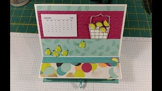 MiniTischkalender mit Zettelschublade  FrühjahrSommerkatalog 2018 StampinUp [upl. by Durante]