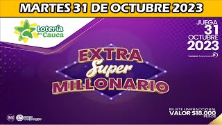 Resultado de EXTRA DEL CAUCA del MARTES 31 DE OCTUBRE 2023 chance loteria extra [upl. by Scheld]