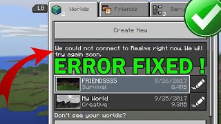 How to Fix Minecraft Realms Not Loading on Bedrock Edition [upl. by Llertnor]